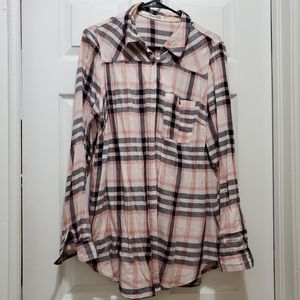 Maurices Paid Flannel Shirt